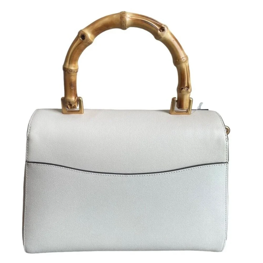 kate spade New York Katy Textured Leather Bamboo Medium Top Handle Satch… - Picture 8 of 11